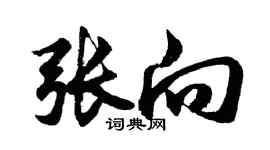 胡問遂張向行書個性簽名怎么寫