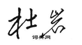 駱恆光杜岩草書個性簽名怎么寫