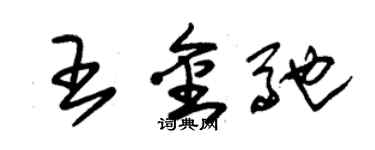 朱錫榮王金馳草書個性簽名怎么寫