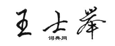 駱恆光王士舉行書個性簽名怎么寫