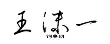 梁錦英王沫一草書個性簽名怎么寫