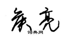 朱錫榮侯亮草書個性簽名怎么寫