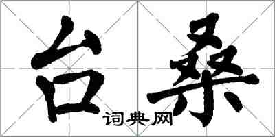 翁闓運台桑楷書怎么寫