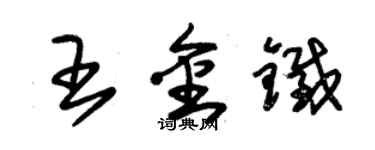 朱錫榮王金鐵草書個性簽名怎么寫