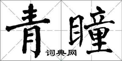 翁闓運青瞳楷書怎么寫