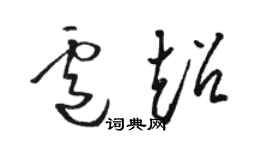 駱恆光盧超草書個性簽名怎么寫