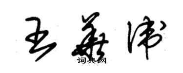 朱錫榮王華衛草書個性簽名怎么寫