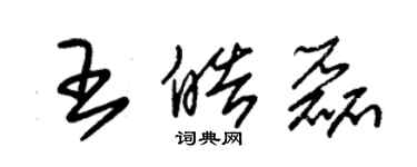 朱錫榮王皓磊草書個性簽名怎么寫