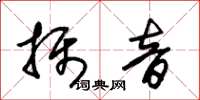 朱錫榮攝音草書怎么寫