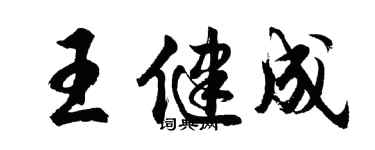 胡問遂王健成行書個性簽名怎么寫