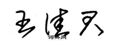 朱錫榮王佳君草書個性簽名怎么寫