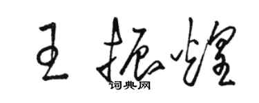 駱恆光王振煌草書個性簽名怎么寫