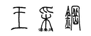 陳墨王彩鋼篆書個性簽名怎么寫