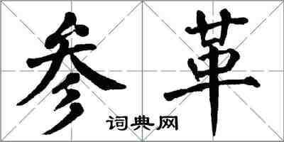 翁闓運參革楷書怎么寫