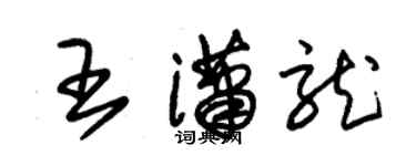 朱錫榮王瀟龍草書個性簽名怎么寫