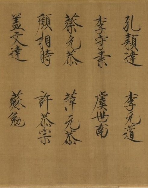 宋徽宗題《唐十八學士圖卷》