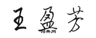 駱恆光王盈芳行書個性簽名怎么寫