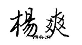 王正良楊爽行書個性簽名怎么寫