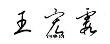 梁錦英王宏霞草書個性簽名怎么寫