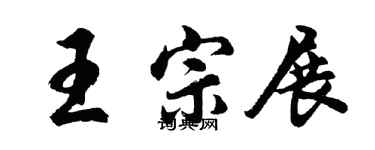 胡問遂王宗展行書個性簽名怎么寫