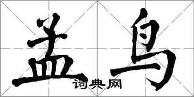 翁闓運孟鳥楷書怎么寫