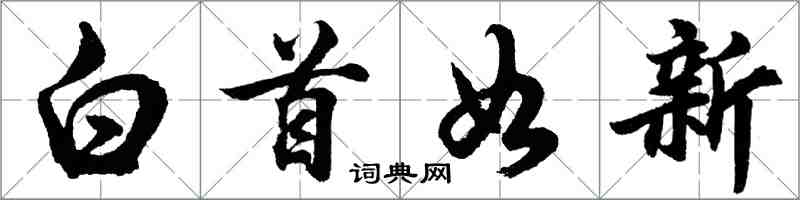 胡問遂白首如新行書怎么寫