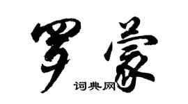 胡問遂羅蒙行書個性簽名怎么寫