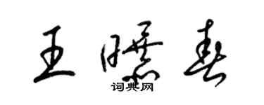 梁錦英王曝春草書個性簽名怎么寫