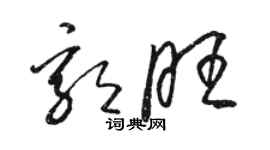 駱恆光郭旺草書個性簽名怎么寫