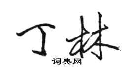 駱恆光丁林行書個性簽名怎么寫