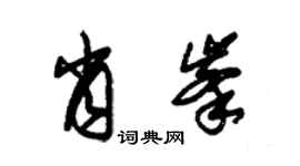 朱錫榮肖峰草書個性簽名怎么寫