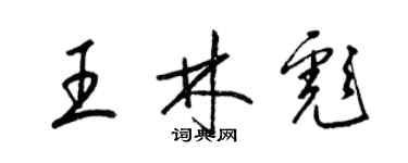 梁錦英王林彪草書個性簽名怎么寫