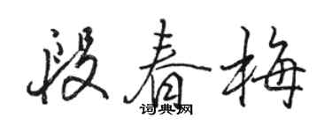 駱恆光段春梅行書個性簽名怎么寫