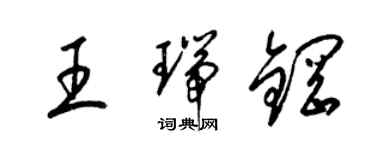 梁錦英王瑞鋼草書個性簽名怎么寫