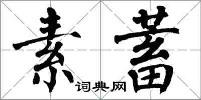 翁闓運素蓄楷書怎么寫