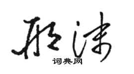駱恆光邢沫草書個性簽名怎么寫