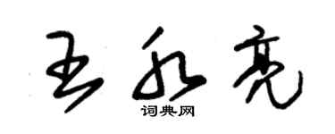 朱錫榮王水亮草書個性簽名怎么寫