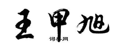 胡問遂王甲旭行書個性簽名怎么寫