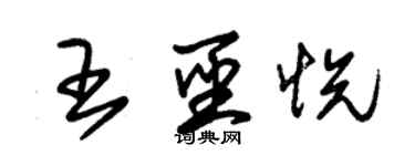 朱錫榮王聖悅草書個性簽名怎么寫