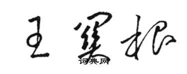 駱恆光王關根草書個性簽名怎么寫