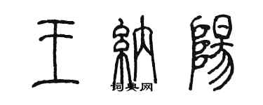 陳墨王納陽篆書個性簽名怎么寫