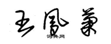 朱錫榮王鳳菊草書個性簽名怎么寫