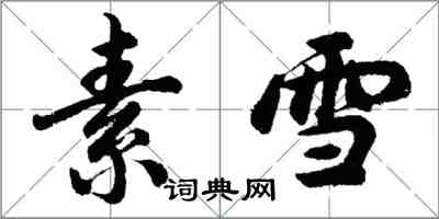 胡問遂素雪行書怎么寫