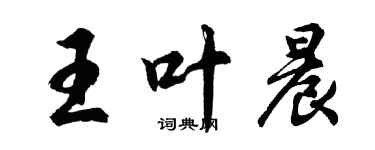 胡問遂王葉晨行書個性簽名怎么寫