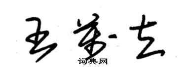 朱錫榮王萬立草書個性簽名怎么寫