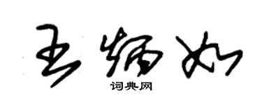 朱錫榮王炳如草書個性簽名怎么寫