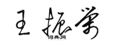 駱恆光王振榮草書個性簽名怎么寫