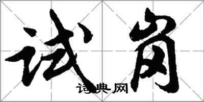 胡問遂試崗行書怎么寫