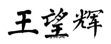 翁闓運王望輝楷書個性簽名怎么寫