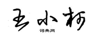 朱錫榮王小柯草書個性簽名怎么寫